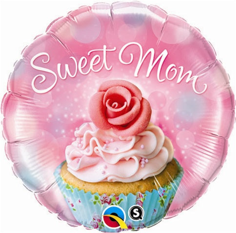 Sweet Mom Cupcake Balloon