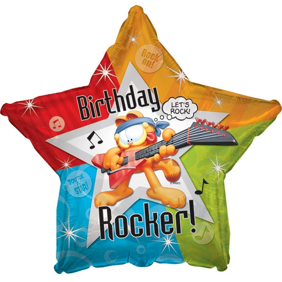 18 inch Garfield Rockin' Birthday Star