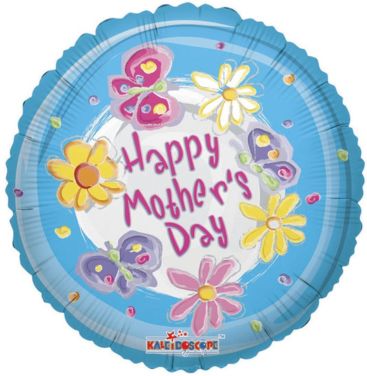 9 inch Mother's Day Blue Swirls