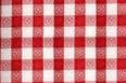 Table Cover 84in Round RED GINGHAM