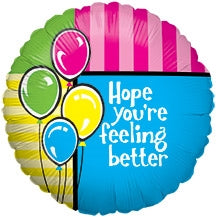 18in Feel Better Foil Balloon