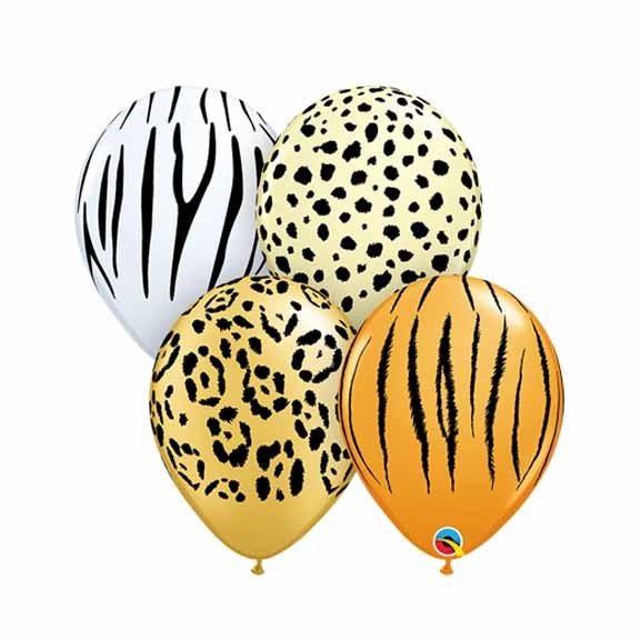 Safari 5 inch Latex Balloon Assortment