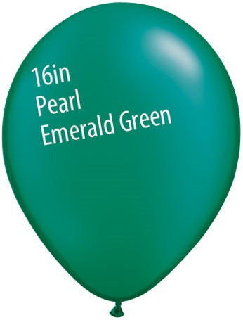 16 inch Qualatex Radiant PEARL EMERALD Latex Balloon