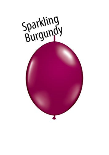 6 inch SPARKLING BURGUNDY Qualatex QUICK LINK