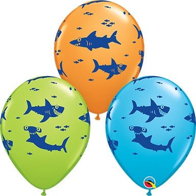 Qualatex Fun Sharks! Assorted Balloons