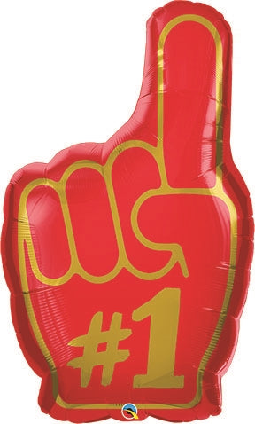 Number 1 Finger Foil Balloon