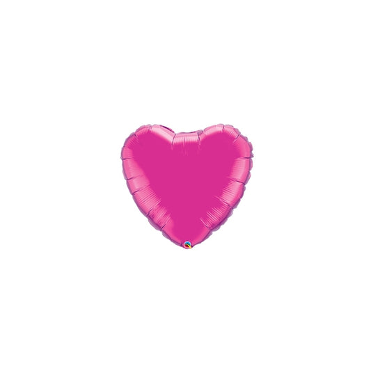 Papel de aluminio Qualatex en forma de corazón de 4 pulgadas, MAGENTA, paquete de 25