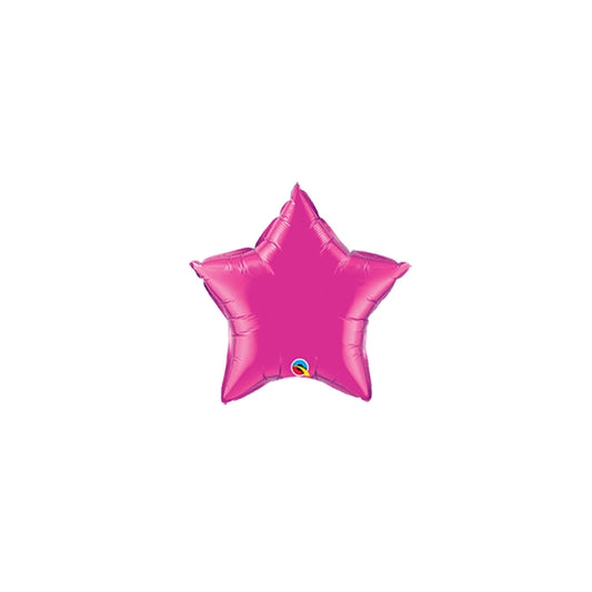 Lámina Star Qualatex de 4 pulgadas, color MAGENTA, paquete de 25