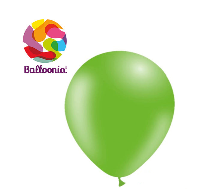 12in VERDE MANZANA - Látex Redondo - GLOBOS Bolsa de 100