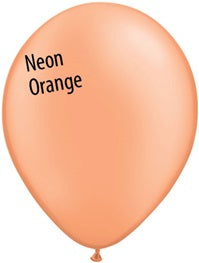 Bolsa Qualatex Neon NARANJA de 11 pulgadas de 100