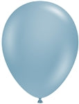 Globos redondos TufTex de pizarra azul de 11 pulgadas, bolsa de 100