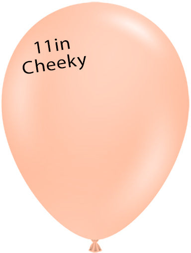 Globos TufTex redondos CHEEKY de 11 pulgadas, bolsa de 100