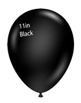 Globos TufTex redondos negros de 11 pulgadas, bolsa de 100