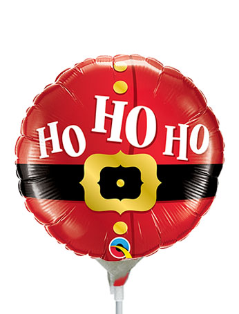 Globo de aluminio con cinturón de Papá Noel Ho Ho Ho de 9 pulgadas, paquete de 25