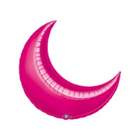 Globo de aluminio FUCSIA CRESCENTE de 26 pulgadas, paquete de 3 