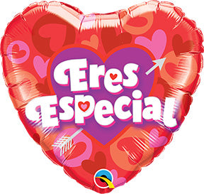 Paquete Eres Especial Corazón y Flecha de 18 pulgadas