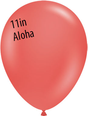 Globos TufTex redondos ALOHA de 11 pulgadas, bolsa de 100