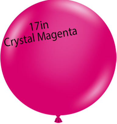 Globos TufTex redondos MAGENTA de 17 pulgadas, bolsa de 50