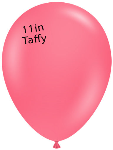 Globos TufTex redondos TAFFY de 11 pulgadas, bolsa de 100