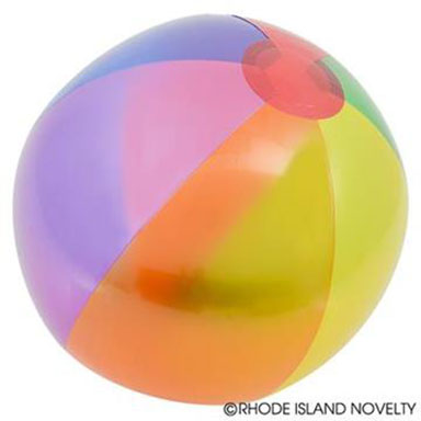 16in Translucent Rainbow BEACHBALL - Pack of 1 Dozen