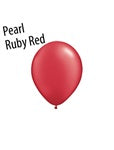 Bolsa Qualatex PEARL RUBY RED de 5 pulgadas de 100