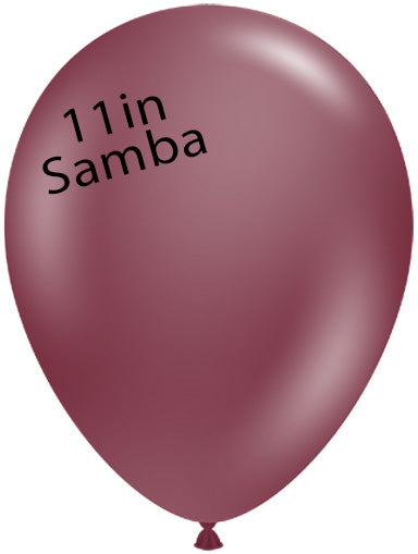 Globos redondos TufTex SAMBA de 11 pulgadas, bolsa de 100