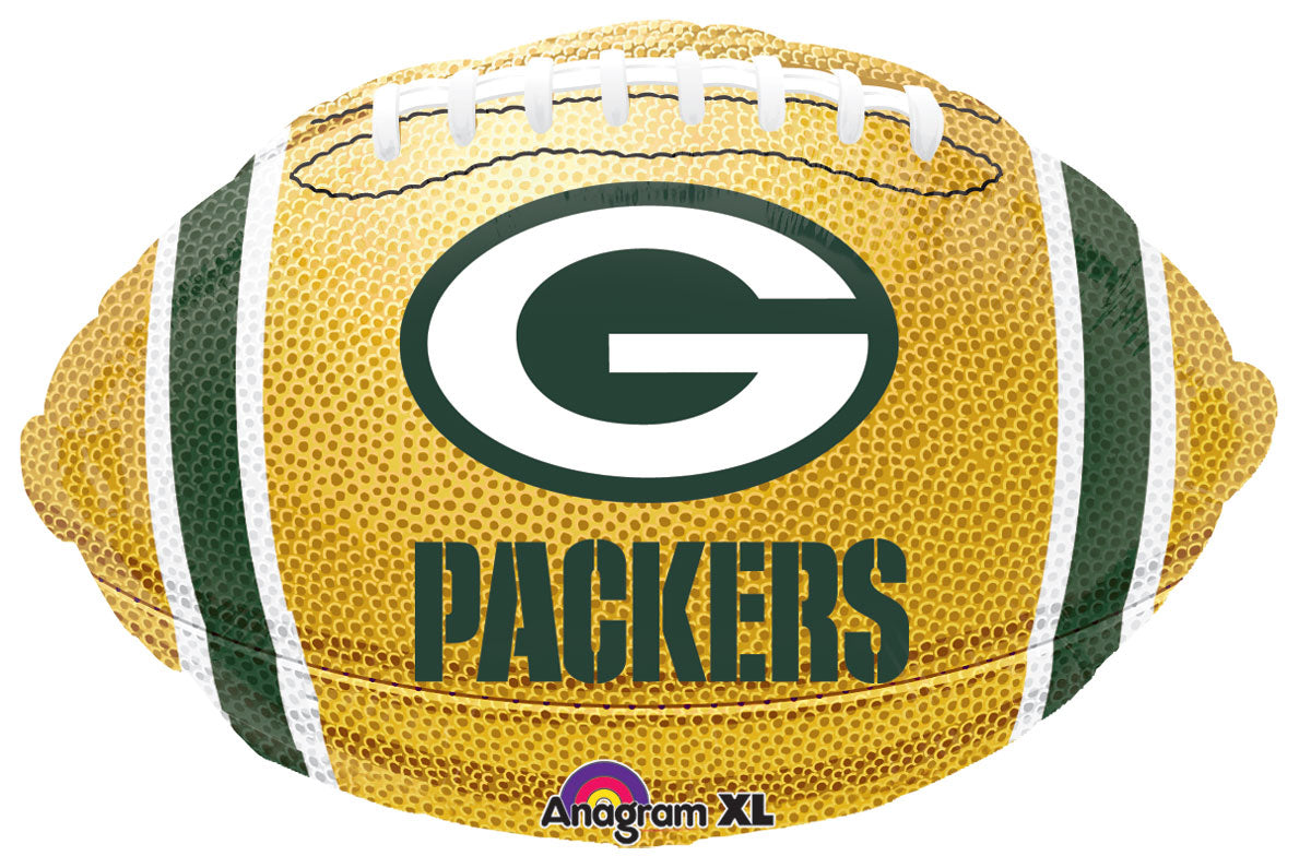 Globo de aluminio de fútbol americano Green Bay PACKERS NFL de 18 pulgadas, paquete de 5