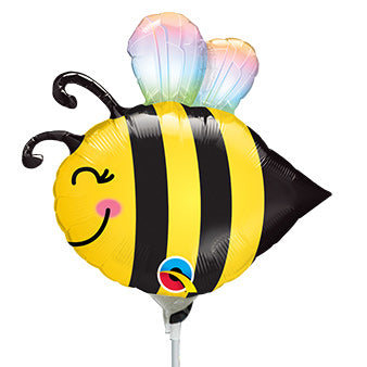 Globo de aluminio con forma de mini abeja dulce de 14 pulgadas, paquete de 10