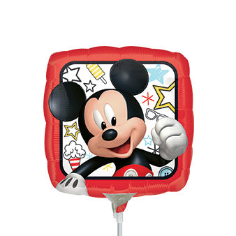 Mickey Roadster de 9 pulgadas - Globo de aluminio cuadrado