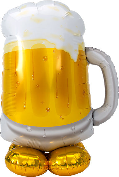 Paquete de múltiples globos de aluminio con taza de cerveza grande AirLoonz de 51 pulgadas