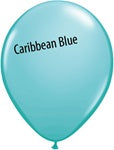 Qualatex CARIBBEAN BLUE de 11 pulgadas, bolsa de 100