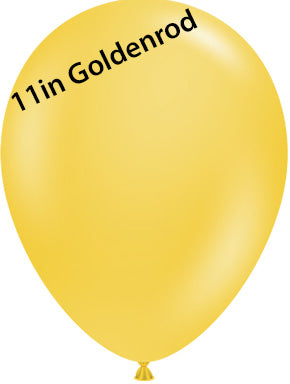 Globos TufTex redondos GOLDENROD de 11 pulgadas, bolsa de 100