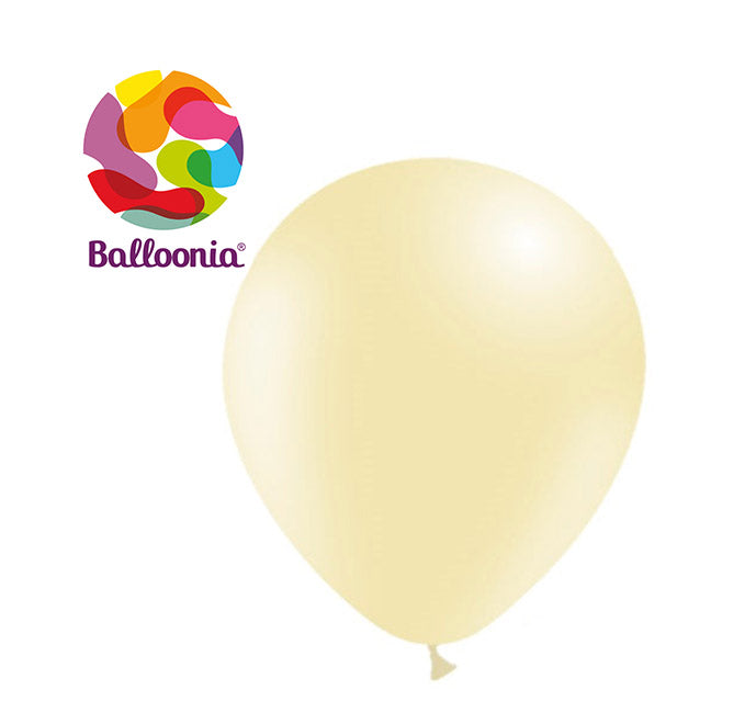 5in MARFIL - Látex Redondo - GLOBOS Bolsa de 100