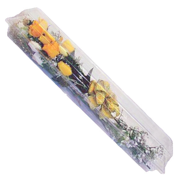 Contenedor de rosas grande de 25 x 5 x 4 pulgadas, caja de 50