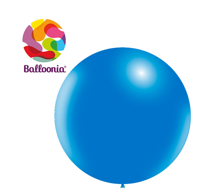 18in BLUE - Round Latex - BALLOONIA - 25CT