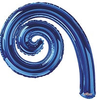 Espiral Kurly AZUL de 14 pulgadas, paquete de 10