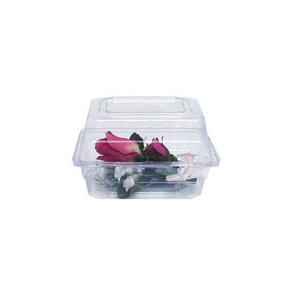 Caja para boutonniere transparente de 4-1/2 x 3-3/4 x 3 pulgadas Caja de 200