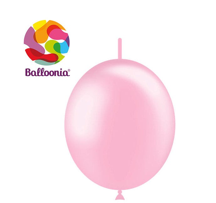 30cm Metálico ROSA BEBÉ - DECOLINK - GLOBOS Bolsa de 50