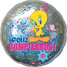 Tweety Feliz Cumpleanos de 18 pulgadas, paquete de 10