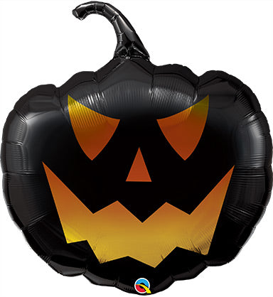 Black Jack de 35 pulgadas - Paquete de globos de aluminio con forma de calabaza