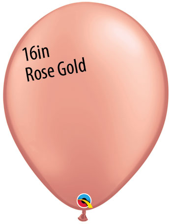 Bolsa Qualatex ORO ROSA de 16 pulgadas de 50