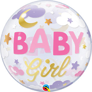 Paquete de globos BURBUJA Sweet Dreams para niña de 22 pulgadas