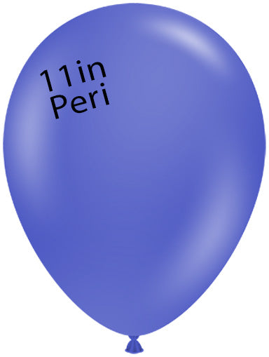 Globos redondos TufTex PERIWINKLE de 11 pulgadas, bolsa de 100