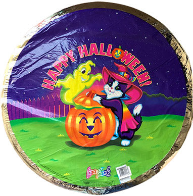 Globo de aluminio Lisa Frank Happy Halloween de 18 pulgadas