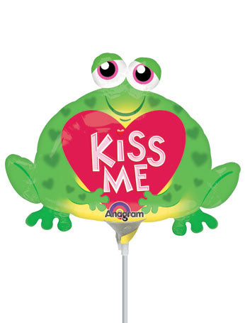 Sapo KISS ME de 14 pulgadas (2 lados), paquete de 10