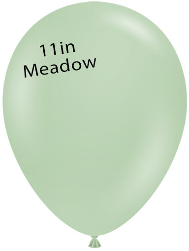 Globos TufTex redondos MEADOW de 11 pulgadas, bolsa de 100