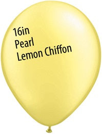 Bolsa Qualatex PEARL LEMON CHIFFON de 16 pulgadas de 50