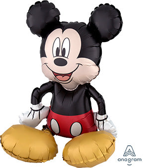 Paquete de varios globos de Mickey Mouse sentado de 18 pulgadas