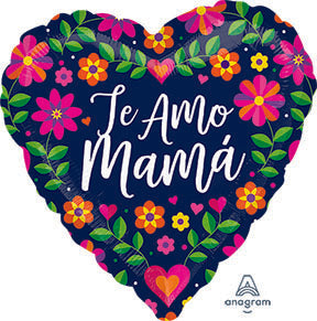 Te Amo Mama Floral de 18 pulgadas, paquete de 10