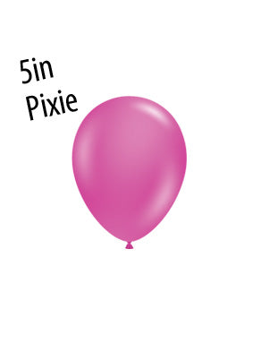 Globos TufTex redondos PIXIE de 5 pulgadas, bolsa de 50